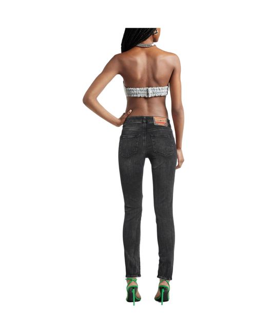 DIESEL Black Slim-Fit Jeans
