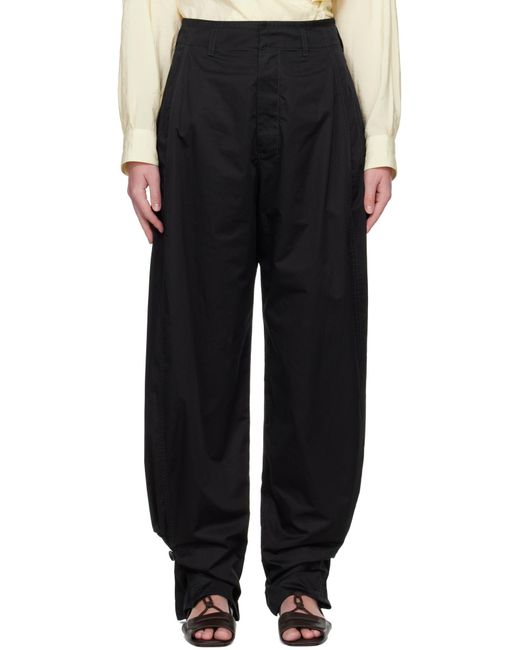 Lemaire Black Soft Volume Pants