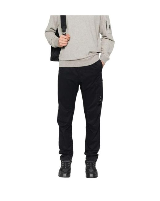 C P Company Gray Elastic Waist Sweatpants for men