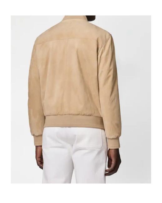 Tod's Natural Suede Bomber Jacket for men