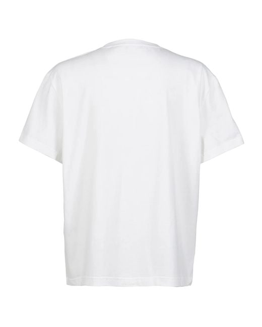 we11done White Crew Neck Short-Sleeved T-Shirt for men