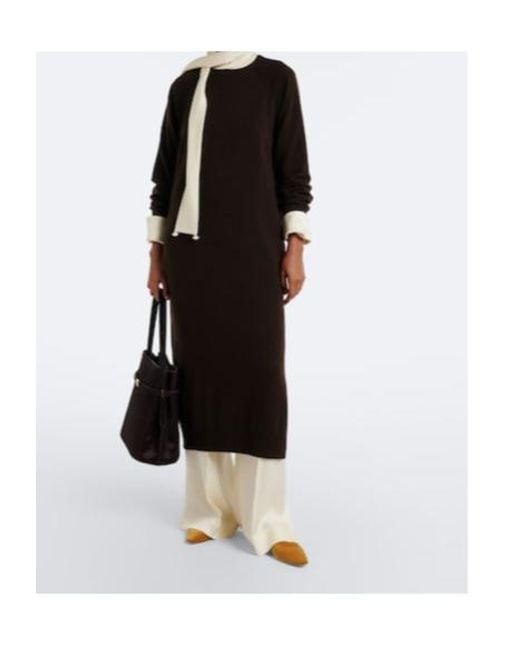 Jardin Des Orangers Black Wool And Cashmere Sweater Dress