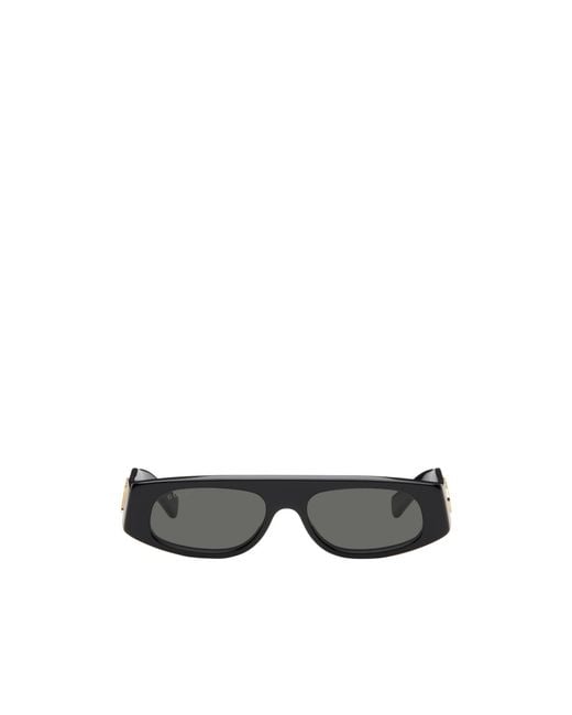 Gucci White Eyewear Gg1771S Logo Rectangle Sunglasses