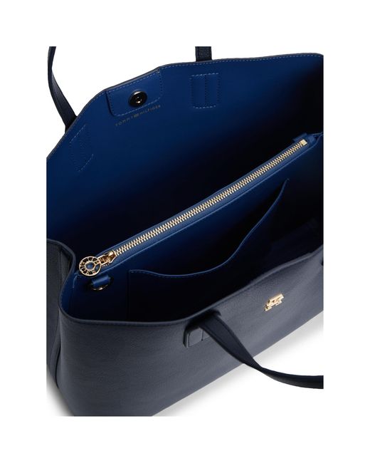 Tommy Hilfiger Blue Solid Color Satchel Bag