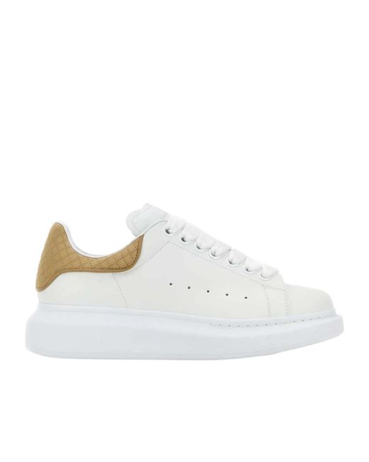 McQueen White Oversized Lace-Up Sneakers