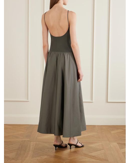 st agni grey dress St. Backless Circle-Hem in Refined interplay of texture