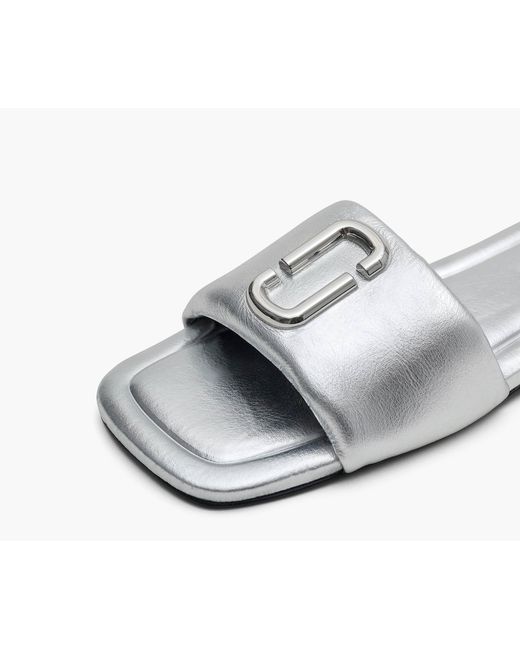 Marc Jacobs White Logo Slippers