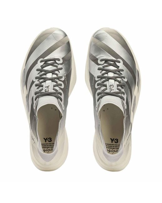 Y-3 Gray Color Block Sneakers for men