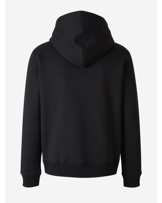 Valentino Black Vltn Printed Zipped Hoodie for men