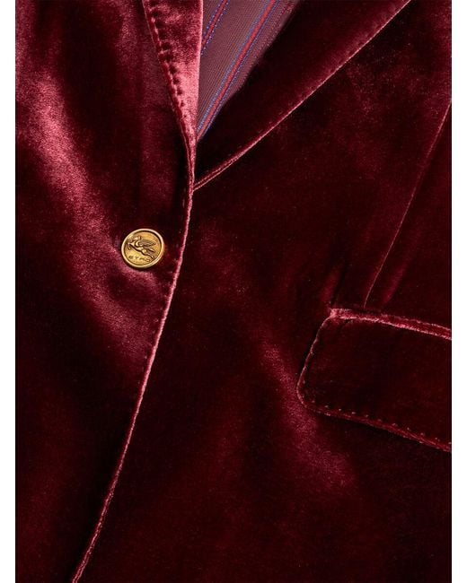 Etro Red Velvet Jacket