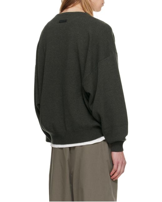 Fear Of God Gray Relaxed Fit Knit Crewneck Jumper for men