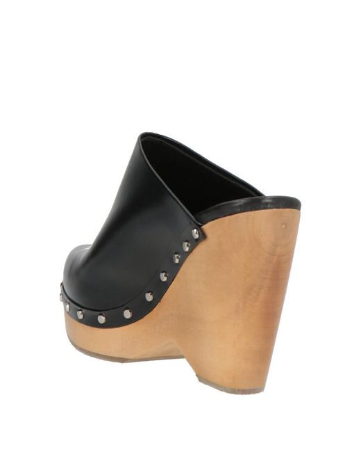 Isabel Marant Black Solid Colour Mules