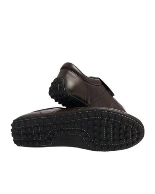 Tod's Brown Leather Sneakers for men