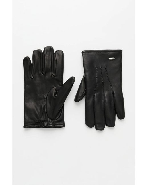 Our Legacy Black Stitched Gloves for men