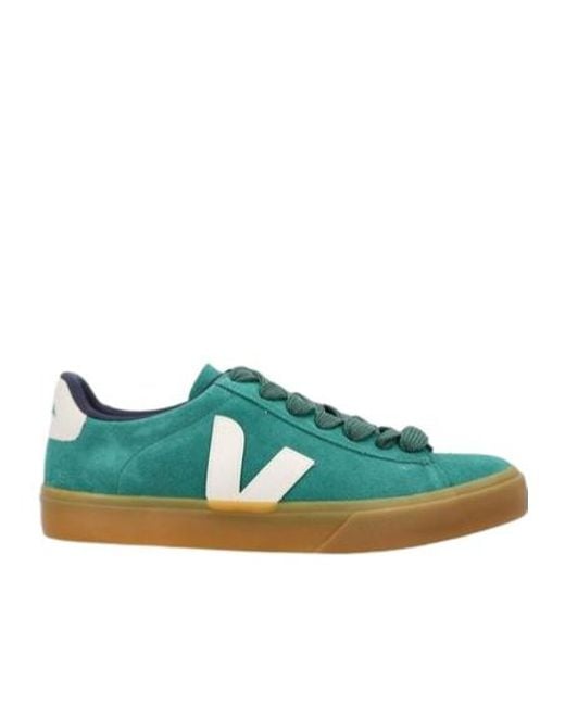Veja Green Campo Bold Lace-Up Sneakers