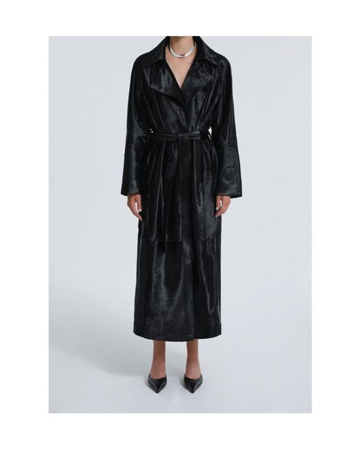 Nour Hammour Black Long-Sleeved Coat
