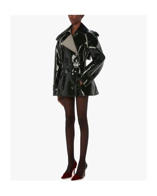 J.W. Anderson Green Jw Anderson Coated Denim Short Trench Jacket