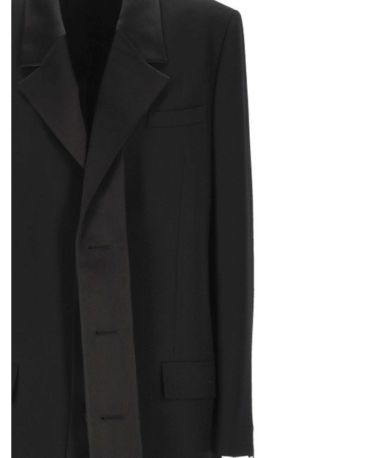 Fendi Black Single Breasted Trench Coat for men