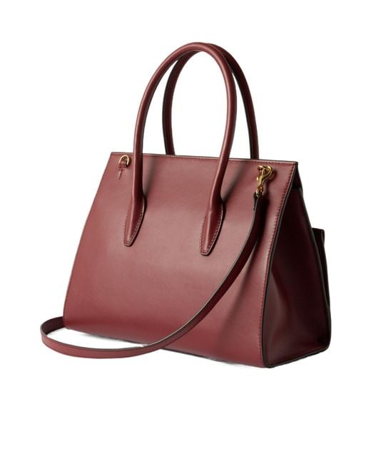 Furla Red Turn-Lock Shoulder Bag