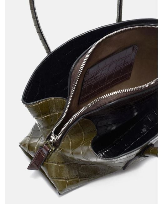 The Attico Green The La Passeggiata Small Top Handle Bag