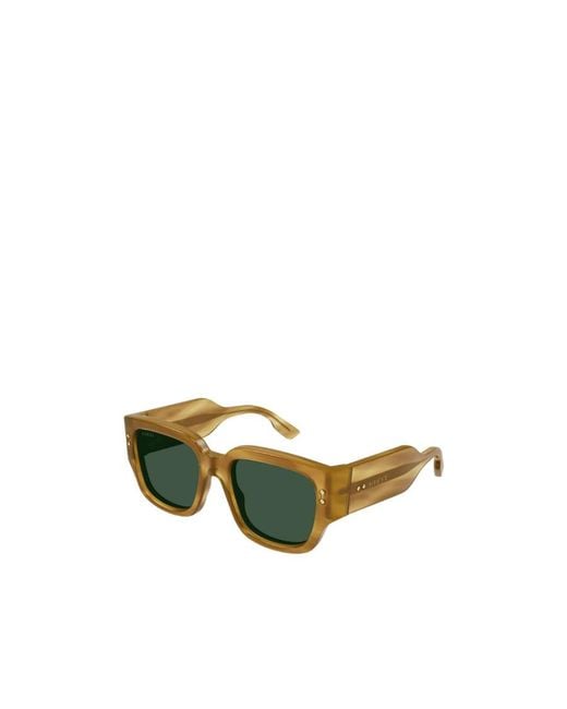 Gucci Green Eyewear Square Frame Sunglasses for men
