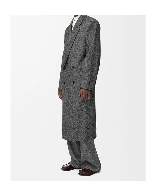 Loewe Gray Wide-Leg Twill Trousers for men