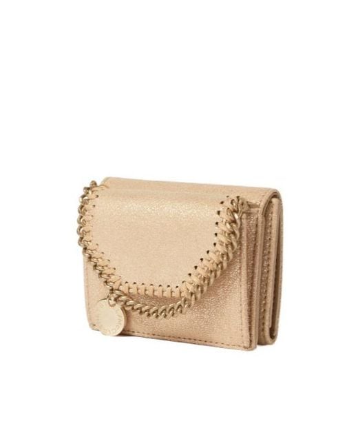 Stella McCartney Natural Tri Fold Falabella Wallet