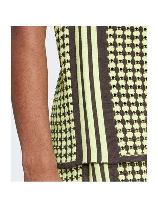 Adidas by Wales Bonner Green X Wales Bonner Crochet-Knit Tank Top for men