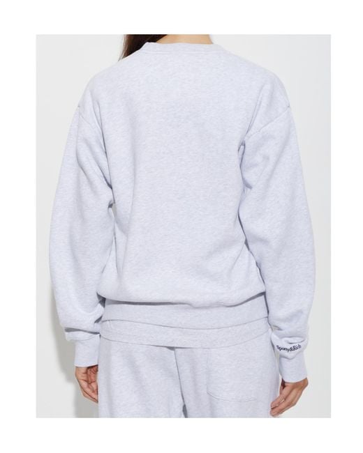Sporty & Rich White Sr X La Dodgers Long-Sleeve Sweatshirt