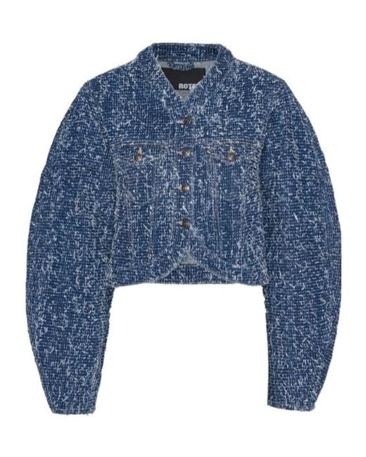 ROTATE BIRGER CHRISTENSEN Blue Denim Jacket