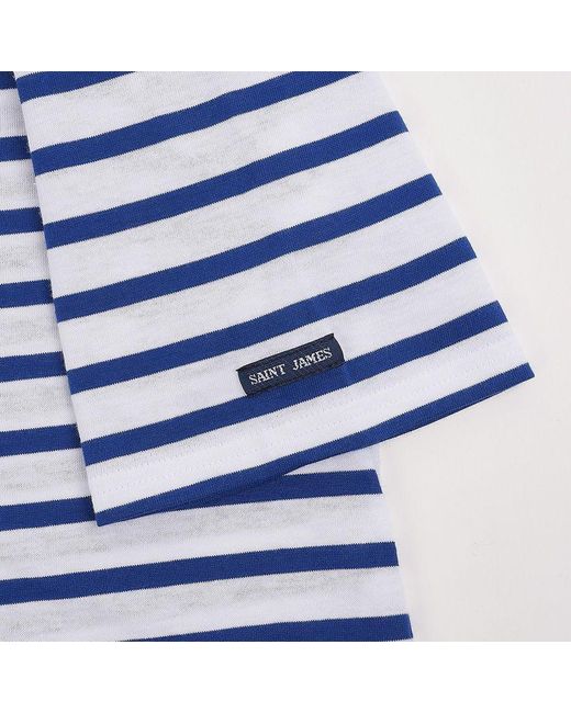 Saint James Blue Short-Sleeve T-Shirt for men