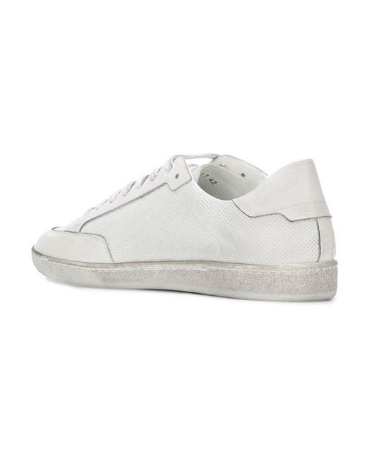 Saint Laurent White Andy Imitation Casual Sneakers for men