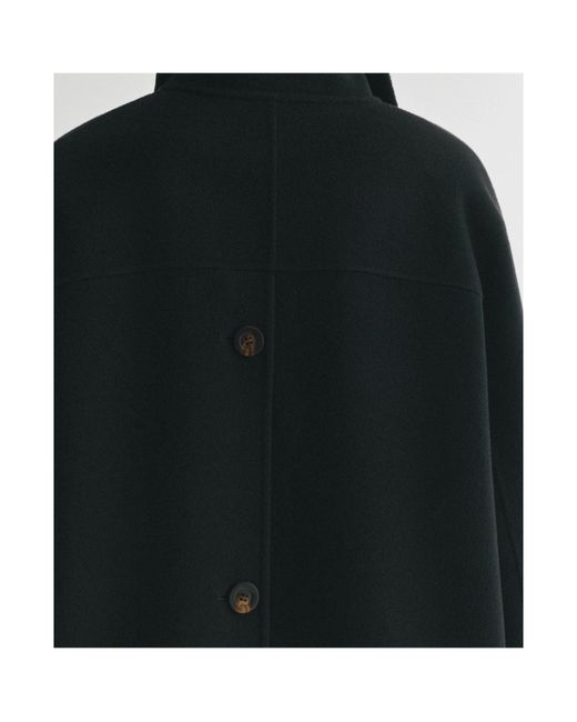 Lisa Yang Black Doublé Button Coat