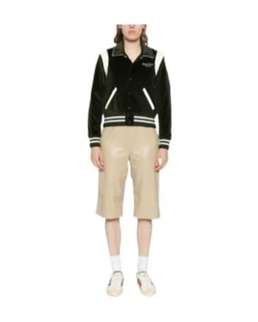 Sporty & Rich Black Logo-Embroidered Cotton Bomber Jacket