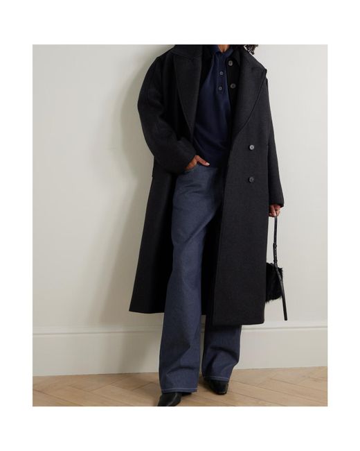 Rohe Blue Deconstructed V-Neck Sweater