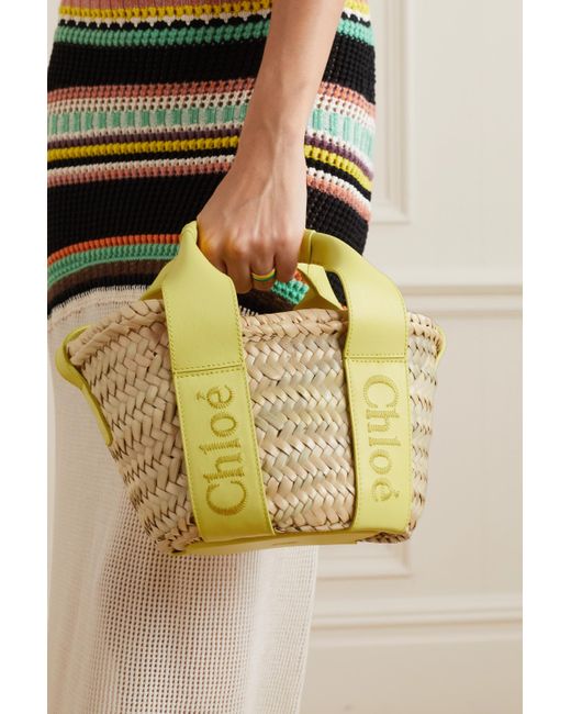 Chloé Yellow Logo Handbag