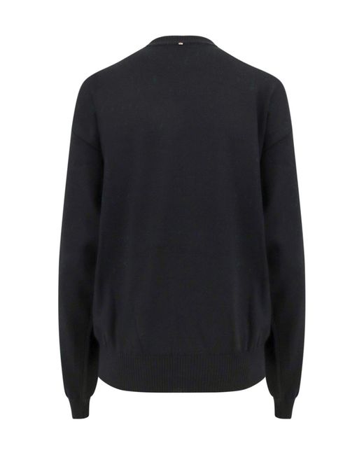 Sportmax Black Cut-Out Crewnek Jumper