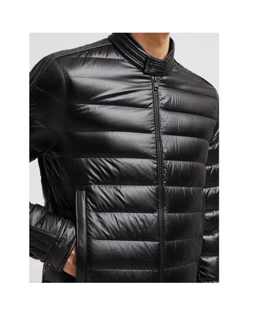 Moncler Black Jacobus Zip-Up Padded Jacket for men