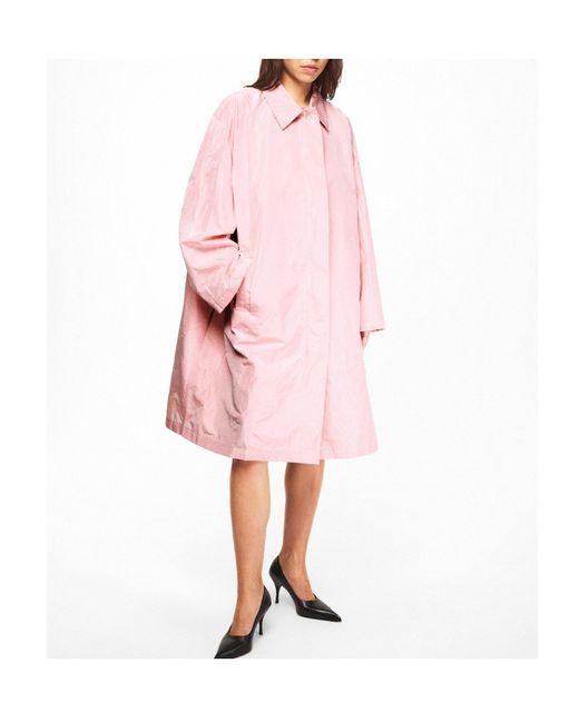 Prada Pink Minimalist Trench Coat