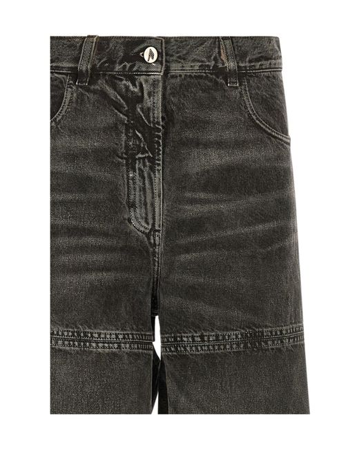 The Attico Gray Belt Loop Jeans