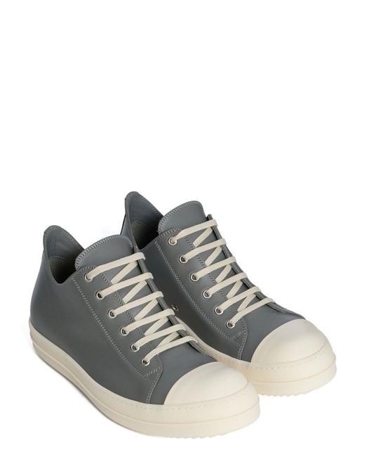 Rick Owens Gray Low Sneakers for men