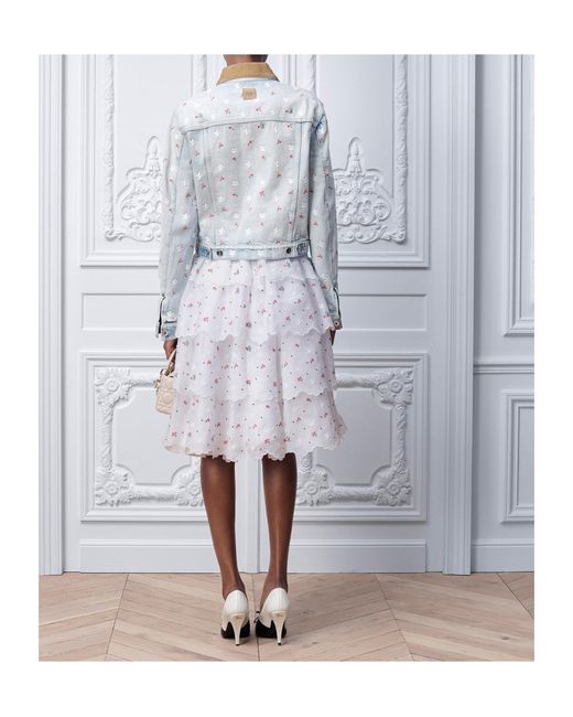 Dior White Amour Embroidered Jacket