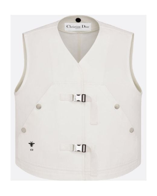Dior White Sleeveless Vest