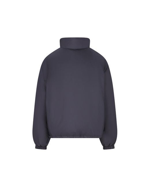 Miu Miu Gray Check-Pattern Quilted Jacket