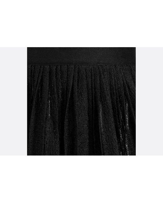Dior Black Asymmetric Wrap Skirt