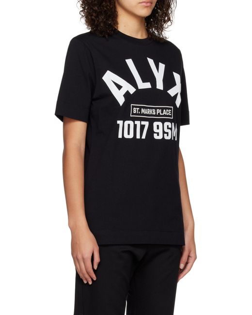 1017 ALYX 9SM Black 1017 9Sm Logo Printed Crewneck T-Shirt for men