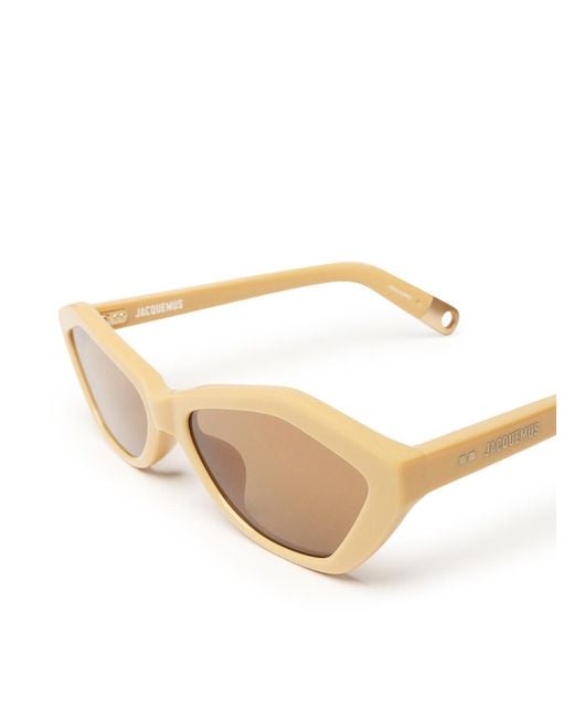 Jacquemus Natural Geometric-Frame Sunglasses for men