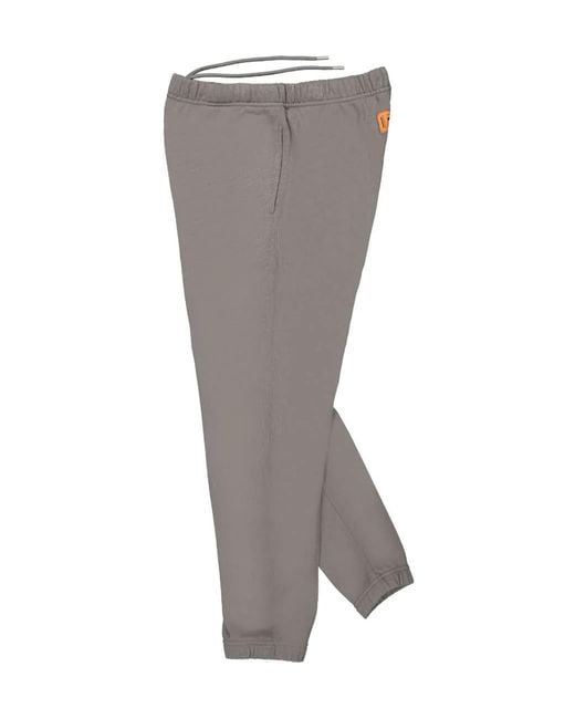 Heron Preston Gray Elasticated Waistband Logo Printed Track Pants for men