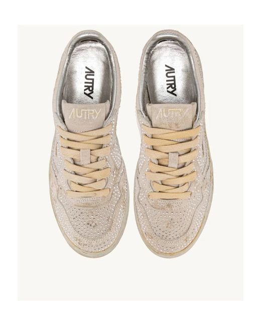 Autry Natural Rose Medalist Low Sneakers