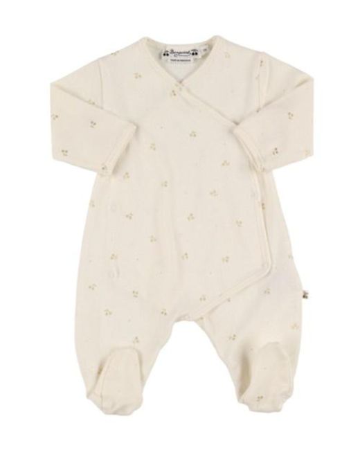 Bonpoint White Long-Sleeved Jumpsuit